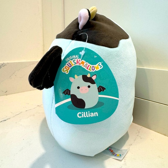 Cillian the Bat Cow Squishmallows 8” NWT - Picture 2 of 4